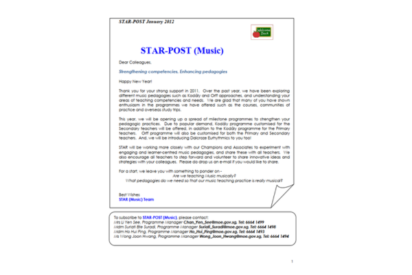 STAR-Post Music (Jan 2012)